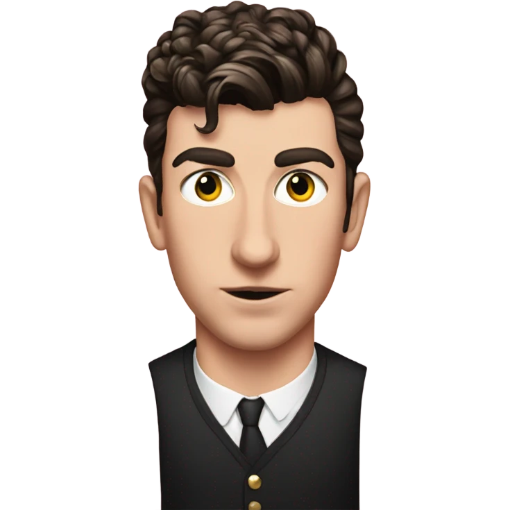 Alex turner with a pink sparkly bow on his head emoji