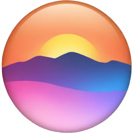 Sunset with colors orange, pink and blue  emoji