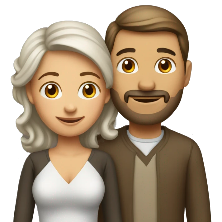 Wife with husband  emoji