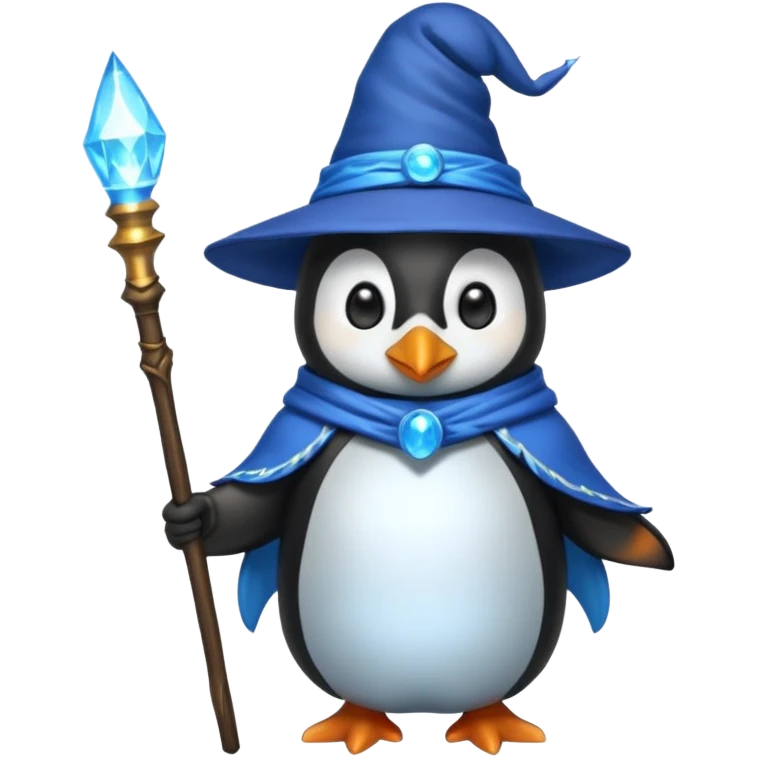 Penguin Wizard emoji