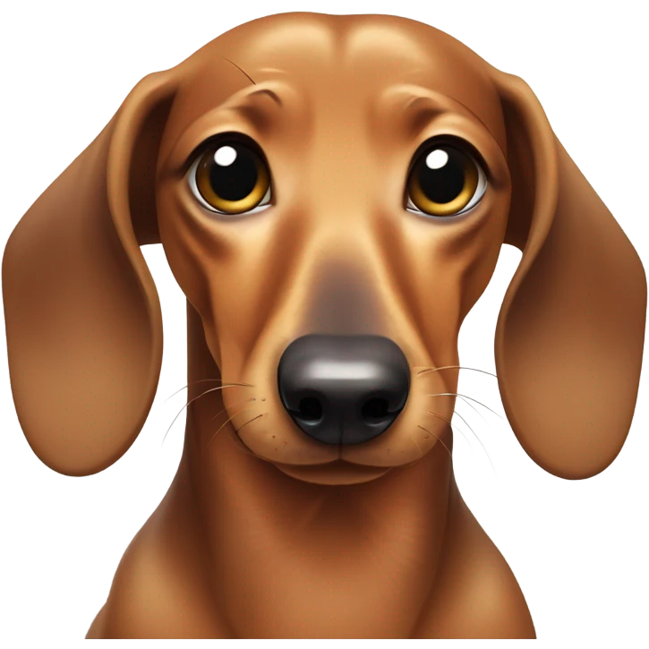 Dachshund bathed  emoji