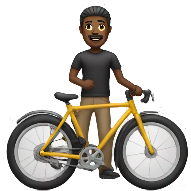 Create a guy on a bike emoji