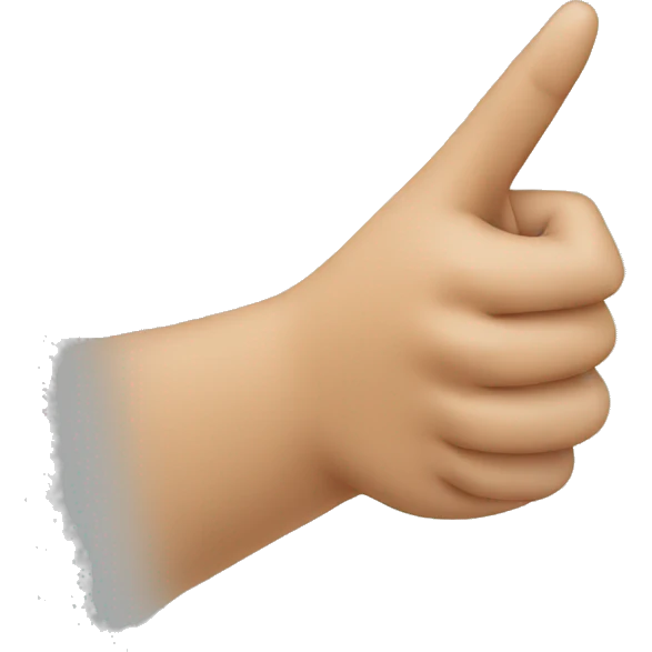 pointing person emoji