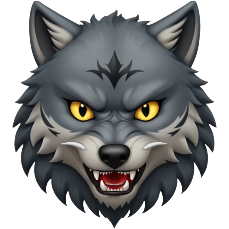 tatoos wolf, angry emoji