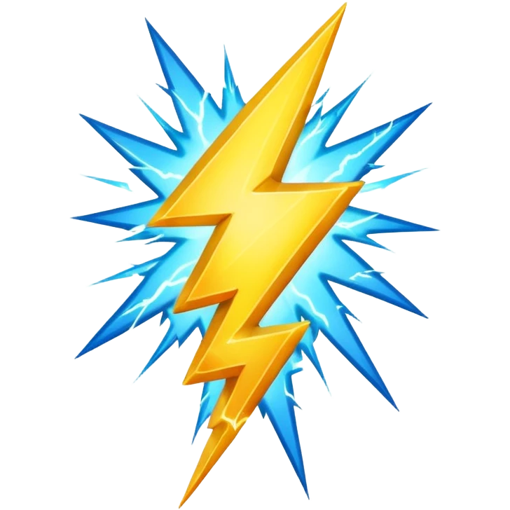 can with lightning bolt, vibrant colors emoji