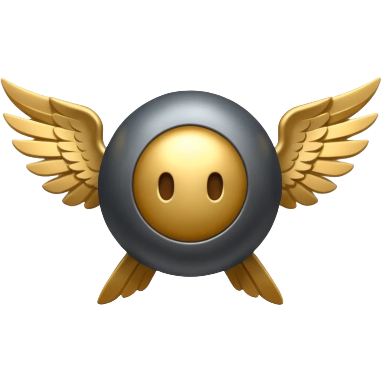 Bomb with wings emoji