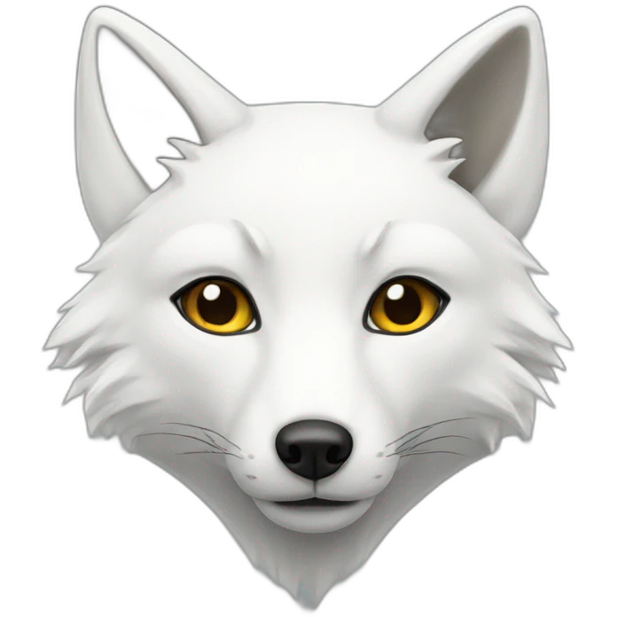 White fox emoji