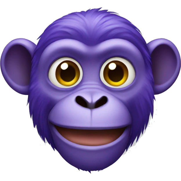 Purple monkey emoji