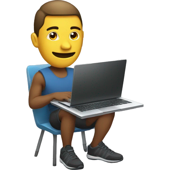 cybersportsman with laptop emoji