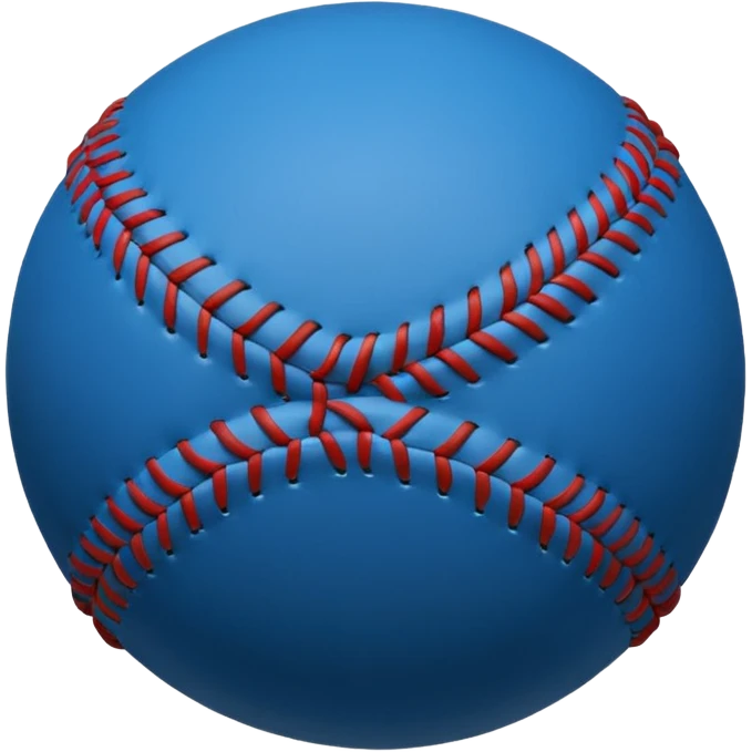 blue baseball ball emoji