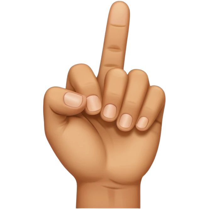 Half-raised thumb emoji