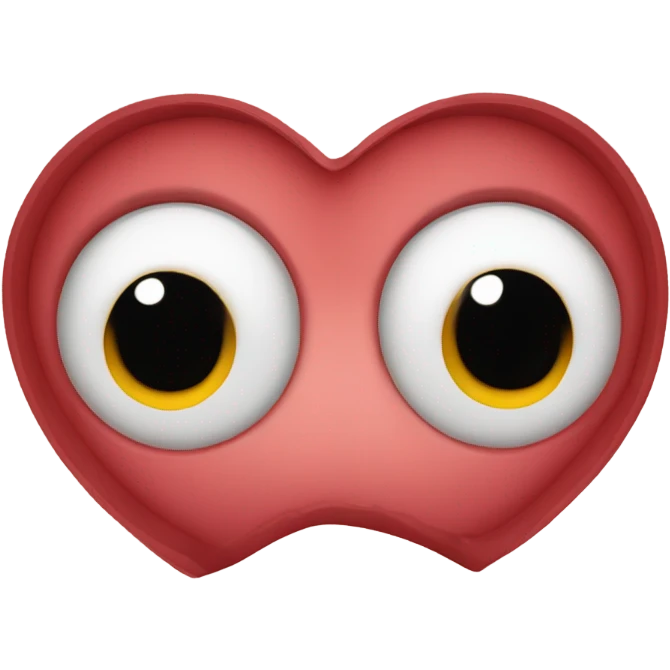 Heart with eyes emoji