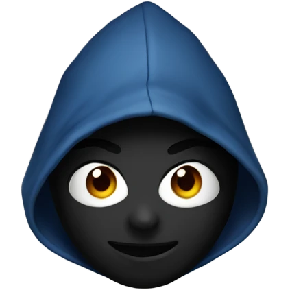 Black Spider-Man with hoodie emoji