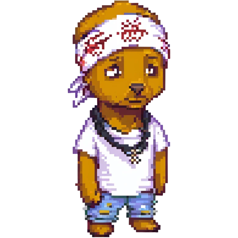 2Pac в полный рост, no background emoji