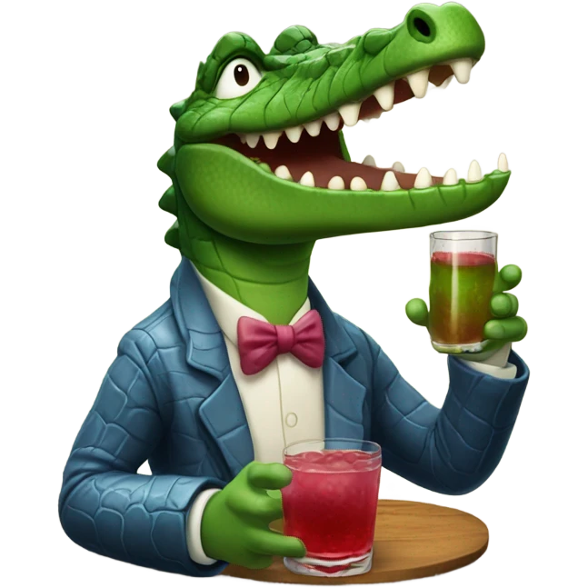 Crocodile spirits une grenadine  emoji