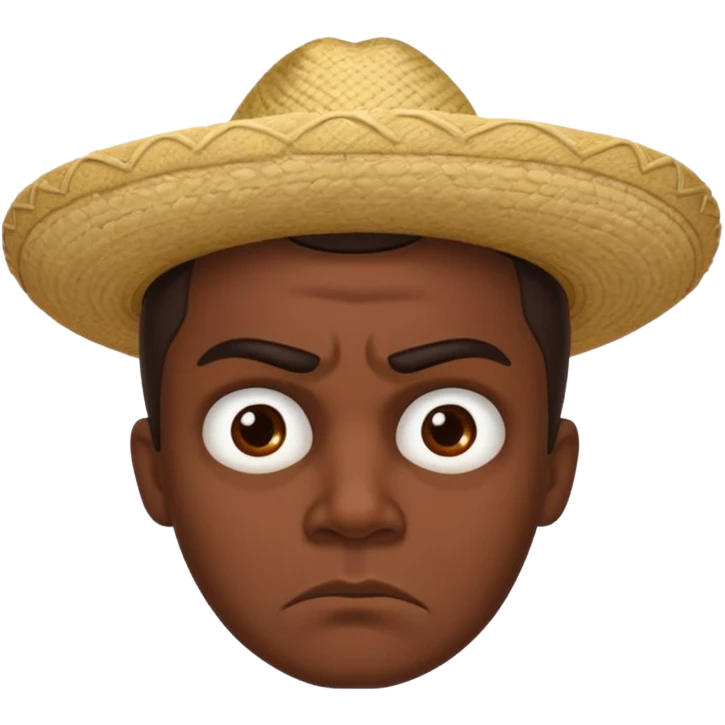 The disgruntled Mexican emoji