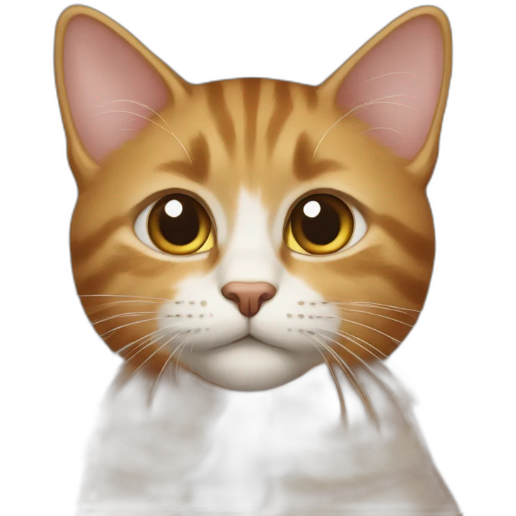 een bruine kat emoji