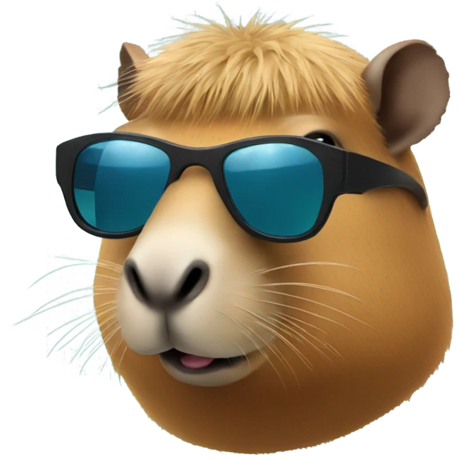 capybara with sunglasses  emoji