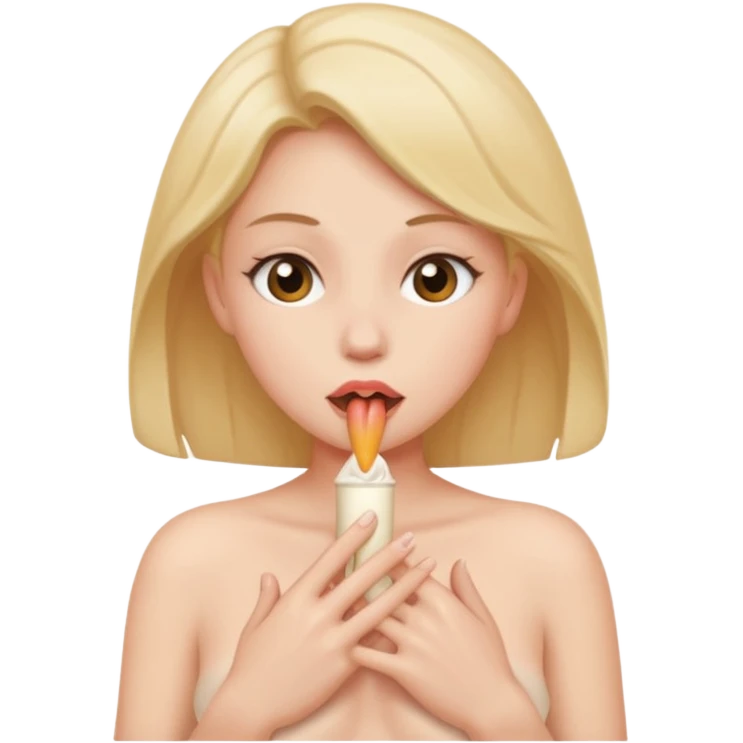sucking bare breasts emoji