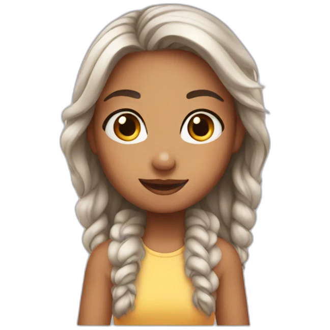 girl how look like sqirl emoji