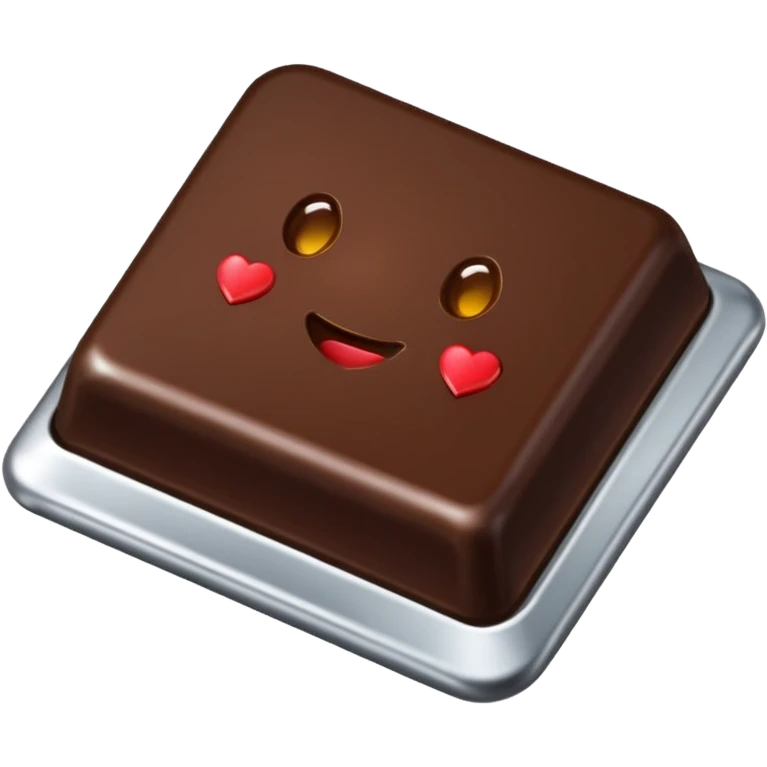 du chocolat emballé dans de l'aluminium emoji