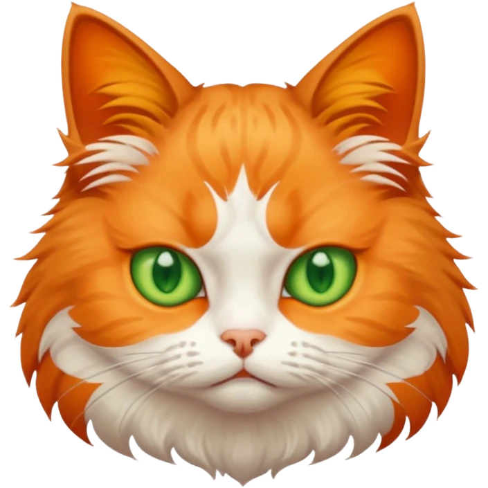 a cat is sad and mad emoji