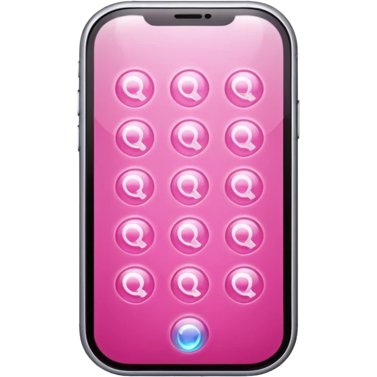 pink phone contacts bubble emoji