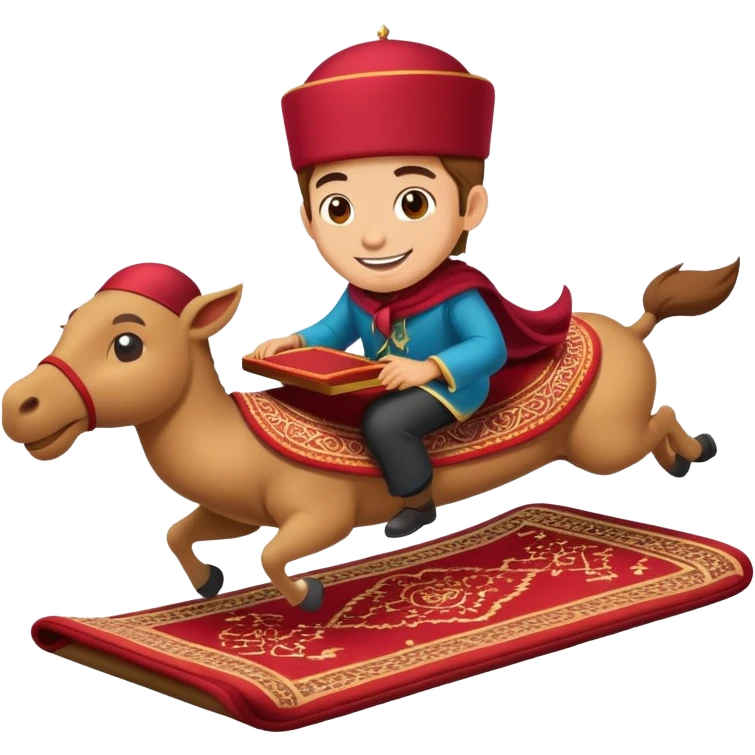 person riding a magic carpet emoji