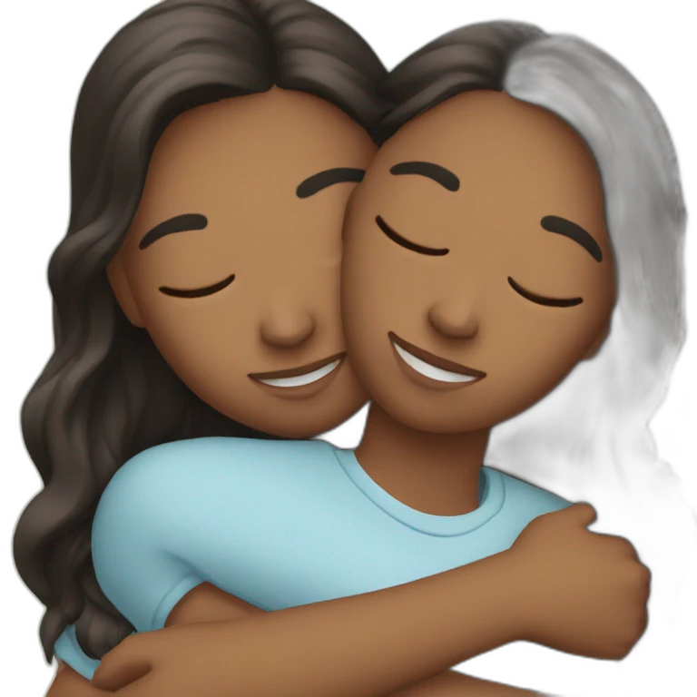 sister-hugging emoji