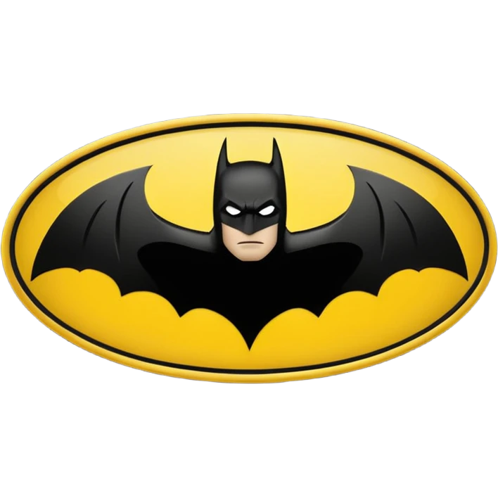 Batman logo without a human in it just a logo of batman emoji