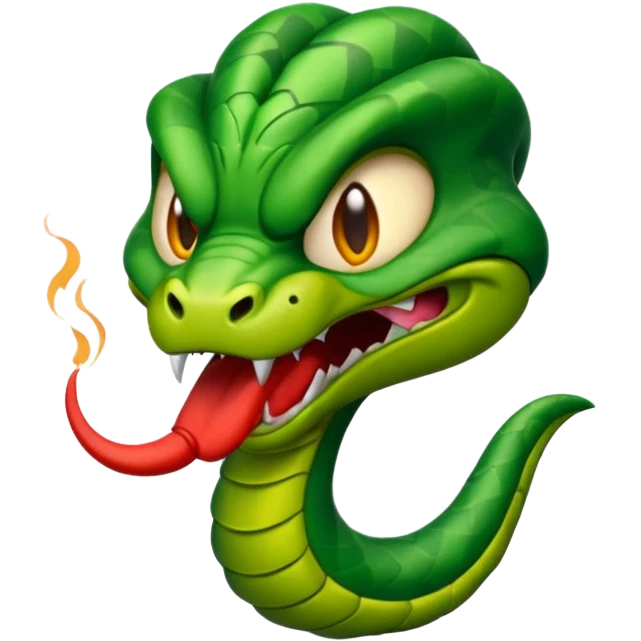 my nickname on the discord server is Little VIper, i want a animated emoji with the text "'Lil Viper Mad" with an angery little viper spitting emoji