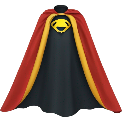 superhero cape emoji