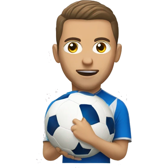 Porteria de futbol blanca de lado emoji