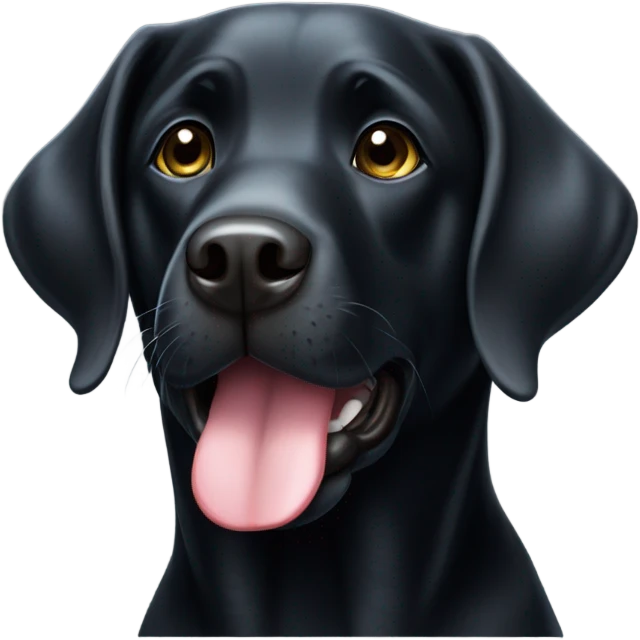 Black Labrador  emoji