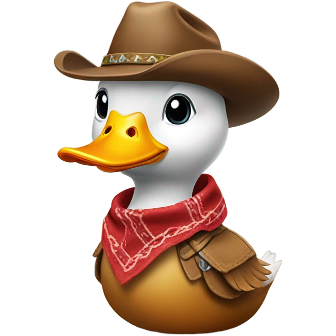 A cow boy duck emoji