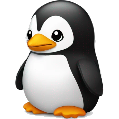 toddler penguin installs linux emoji