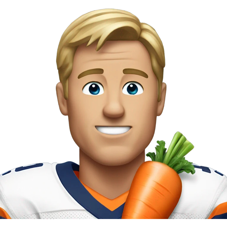 Elway eating carrot emoji