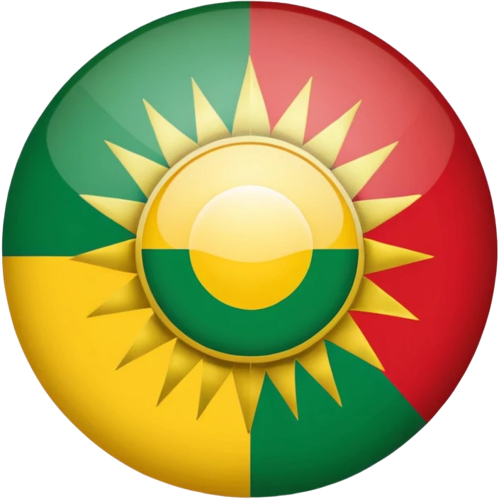 Kurdish flag with this modèle of flag 🇬🇭 emoji