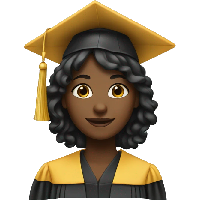 black girl graduating  emoji