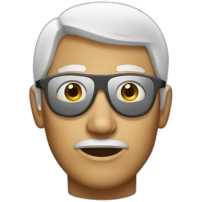 blind man emoji