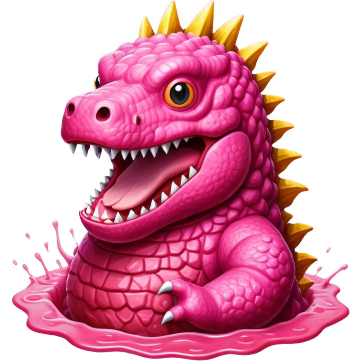  pink SPAM meat godzilla slop art emoji