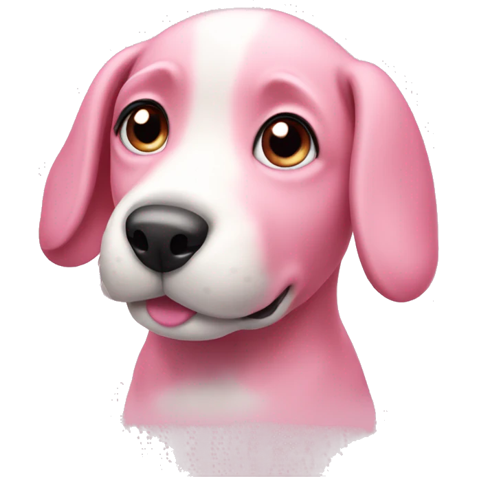 Pink puppy  emoji