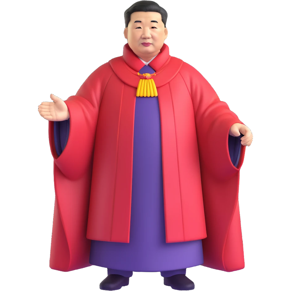 Xi Jinping depicted as an emperor emoji