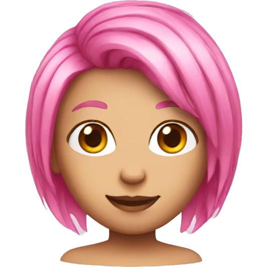 pink hair emoji