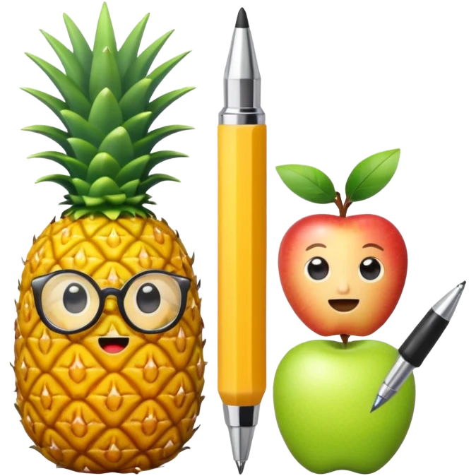 Pineapple Pen X Apple Pen emoji