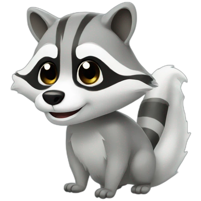 ghost raccoon emoji