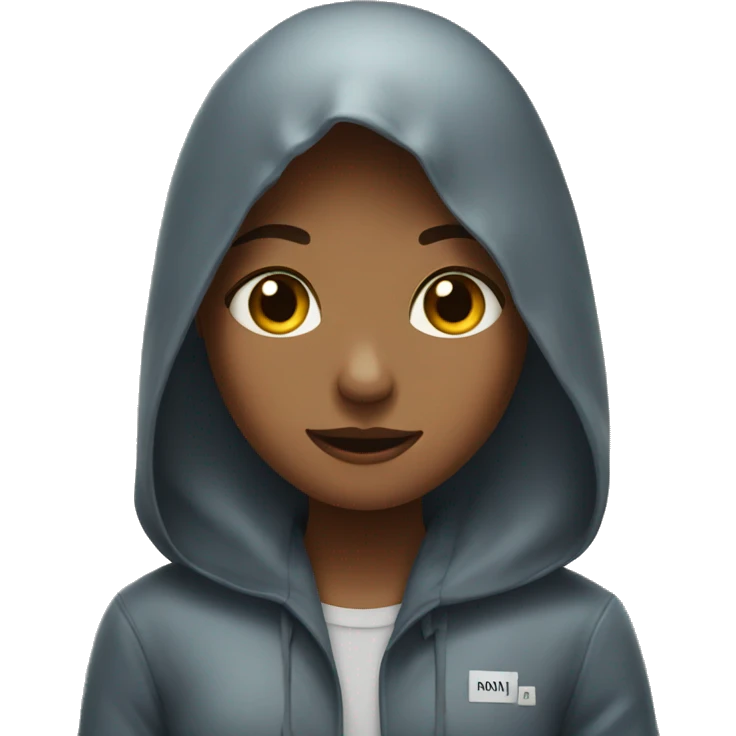 girl say no to rain emoji