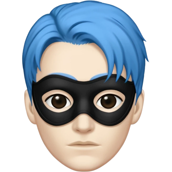blue haired criminal emoji