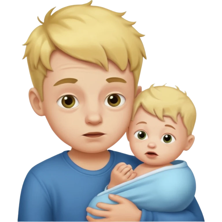 stinky boy with baby emoji