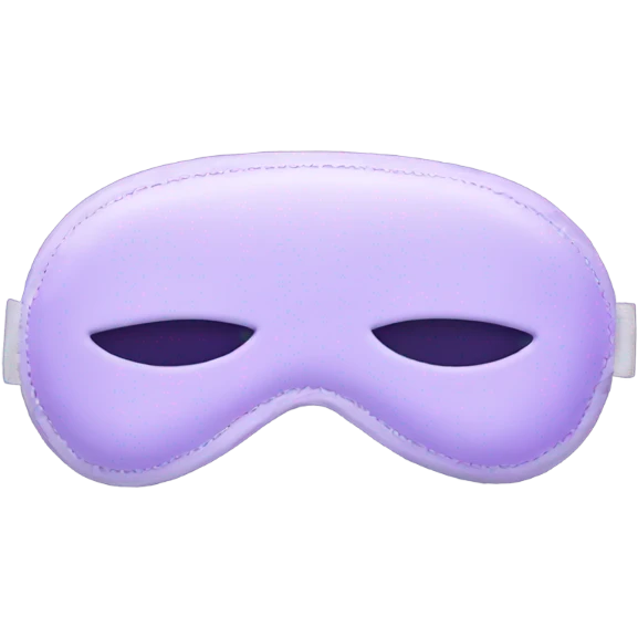 light purple sleep mask emoji